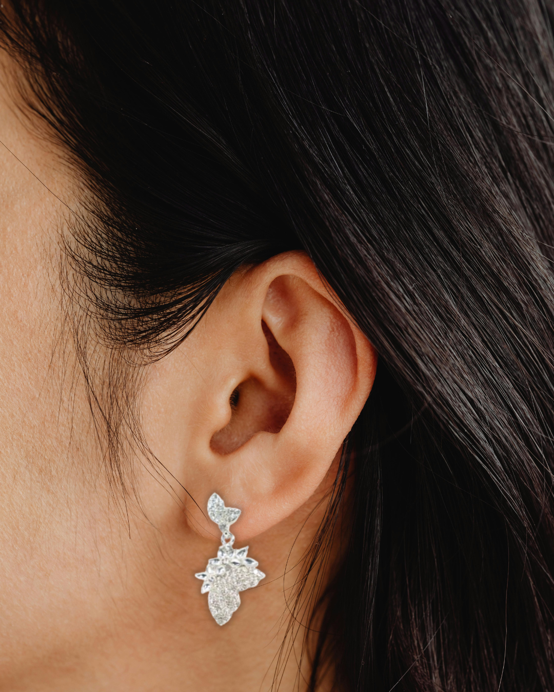 Crystal Wing Earrings (AJ1230)