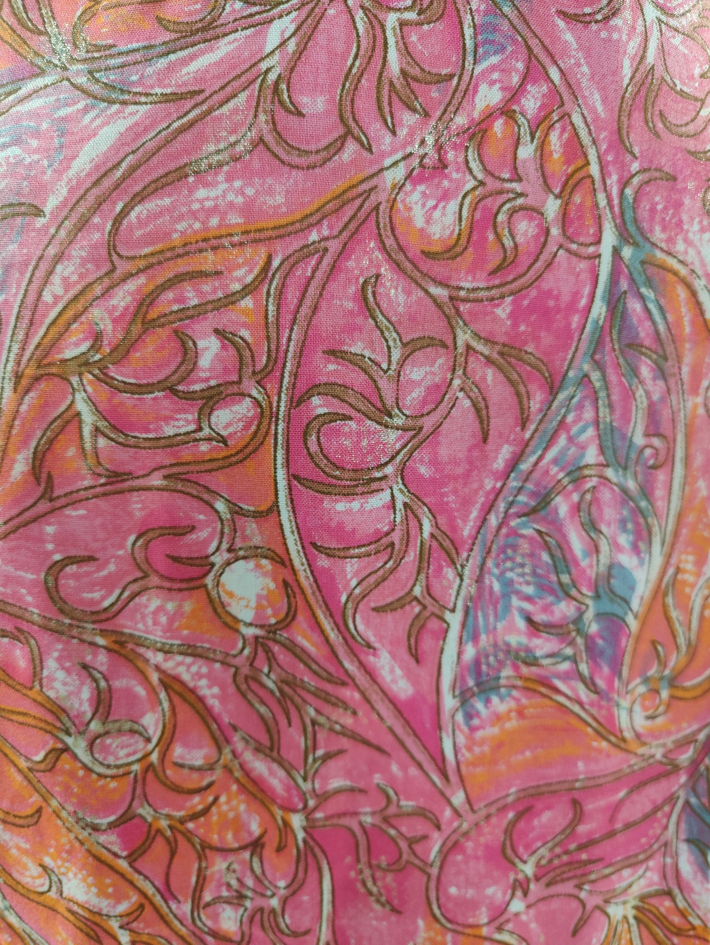 Pink Swirl Kurta