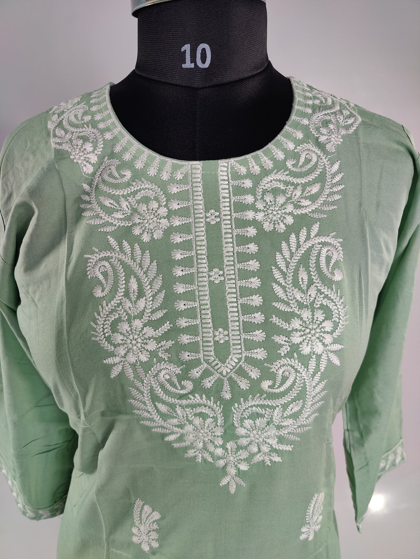 Cotton Kurta Set with Intricate Embroidery