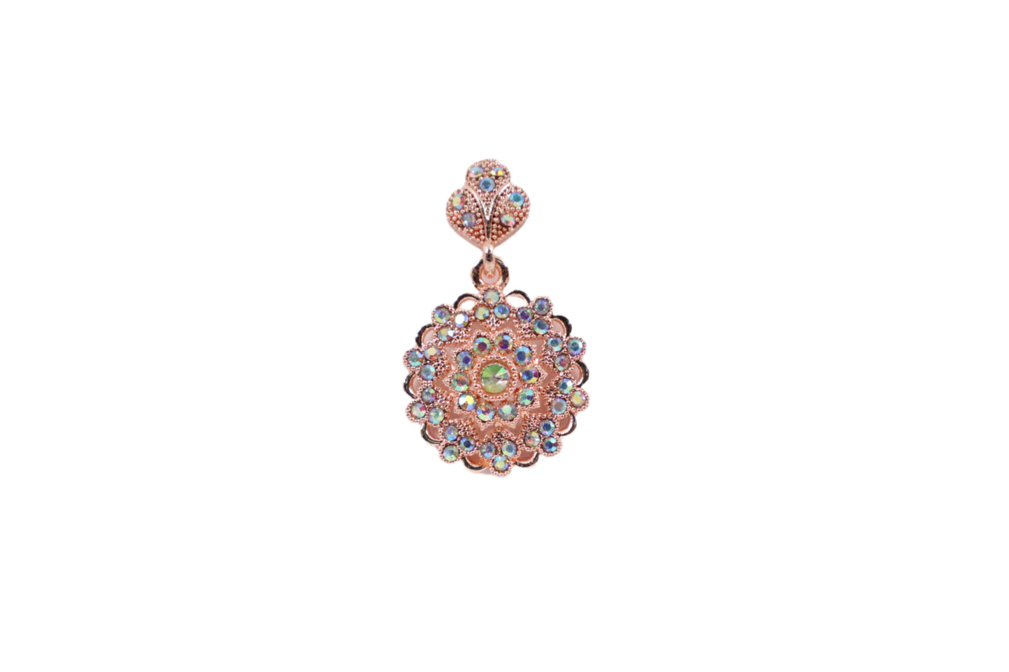 Rose Gold Drop Earrings (KN1631)