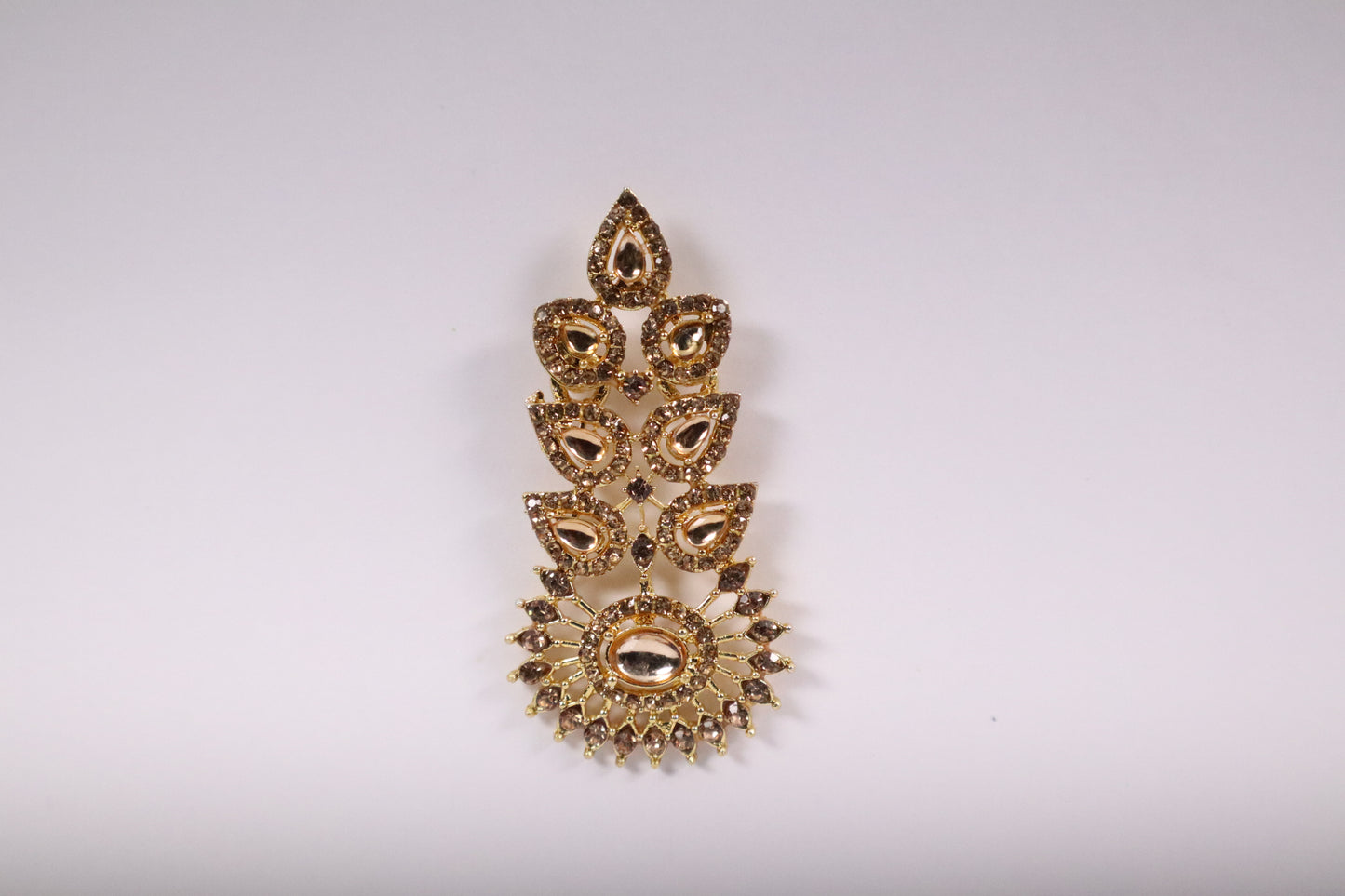 Golden Leaf Cascade Earrings (DH P693)
