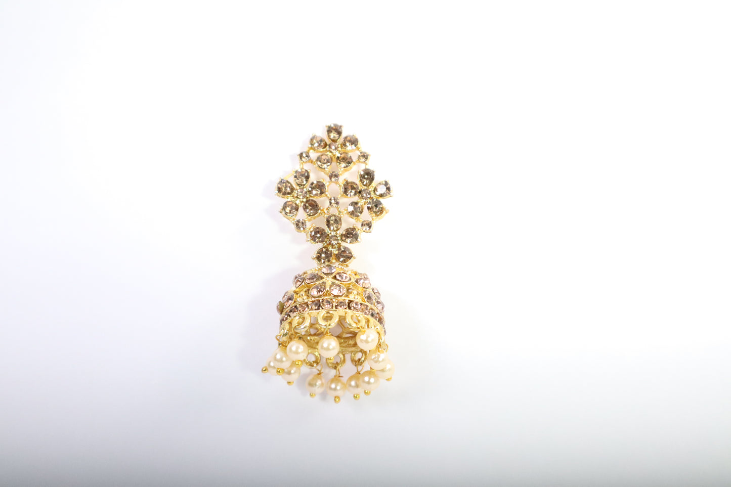 Golden Jhumka Earring (DH ZG429)