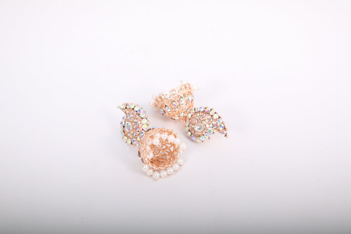 Iridescent Paisley Jhumka Earrings (DH ZG643)