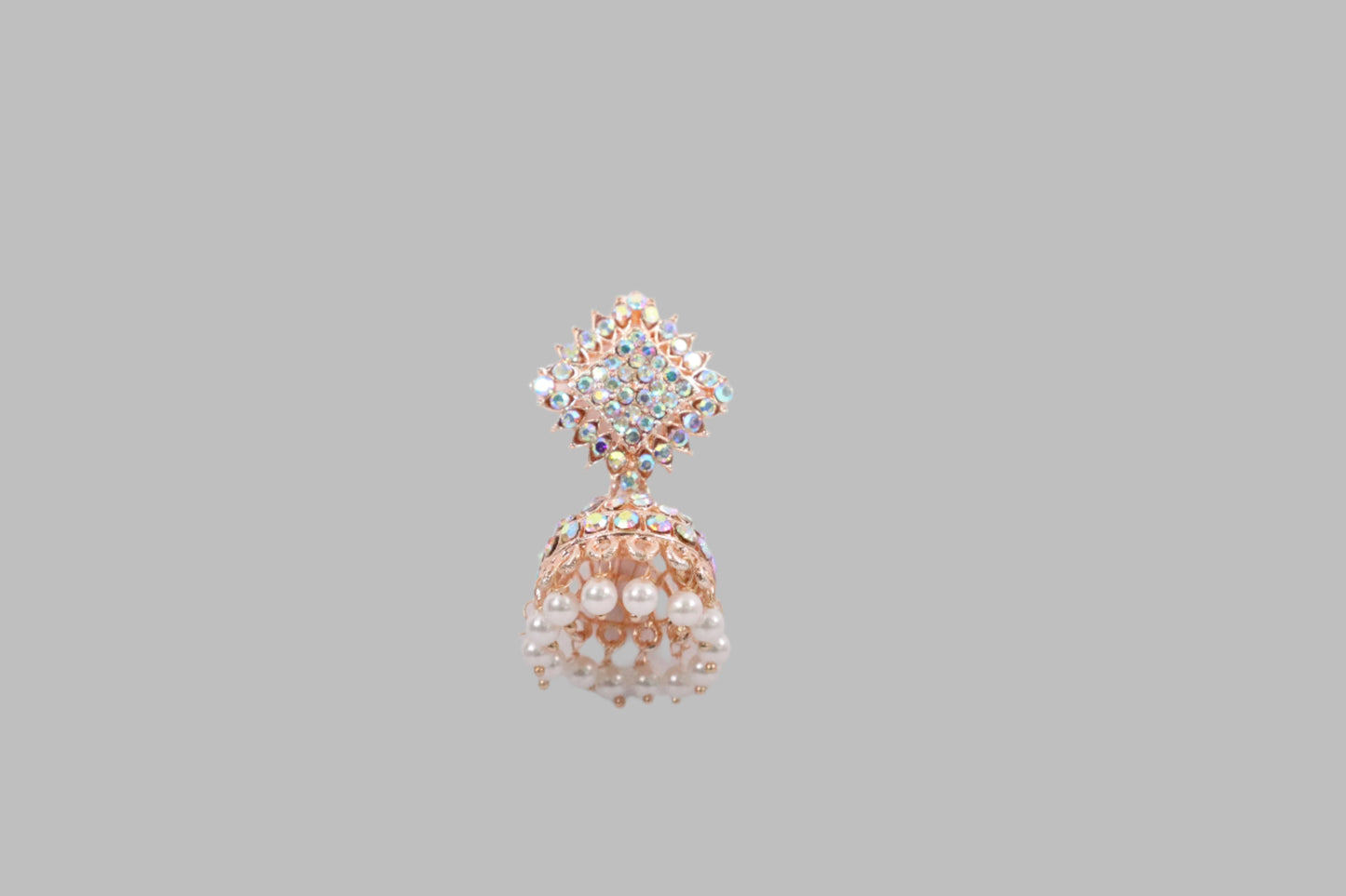 Diamond-Inspired Jhumka Earrings (DH ZG648)