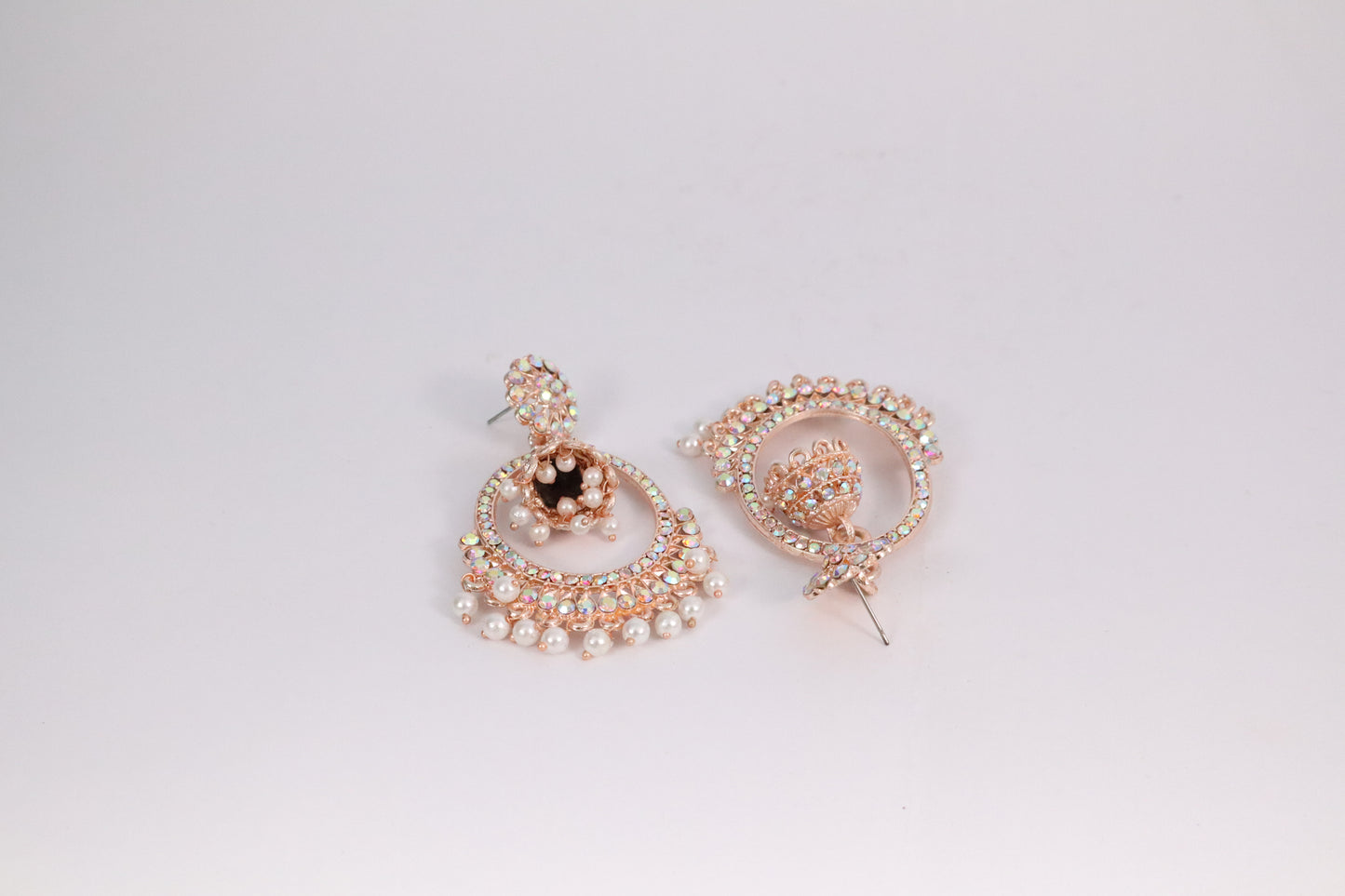 Radiant Jhumka Earrings with Pearl Tassels (DH ZG706)