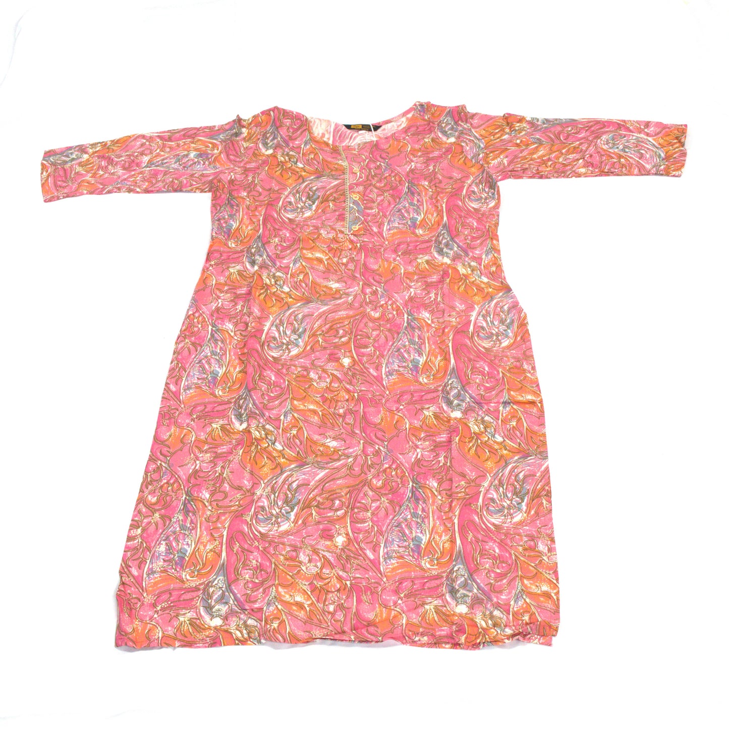 Pink Swirl Kurta