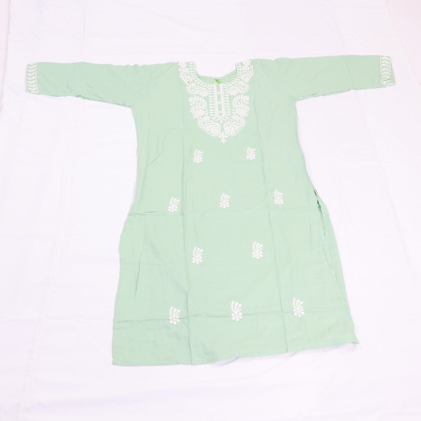 Cotton Kurta Set with Intricate Embroidery