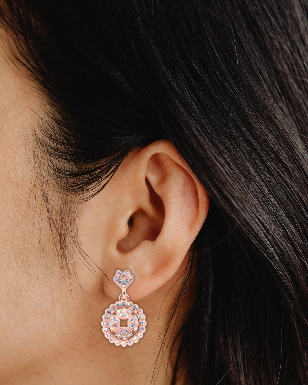 Celestial Circle Earrings (KN1645)