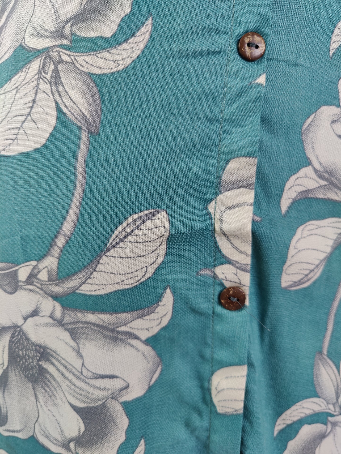 Sage Green Magnolia Print Cotton KurtI