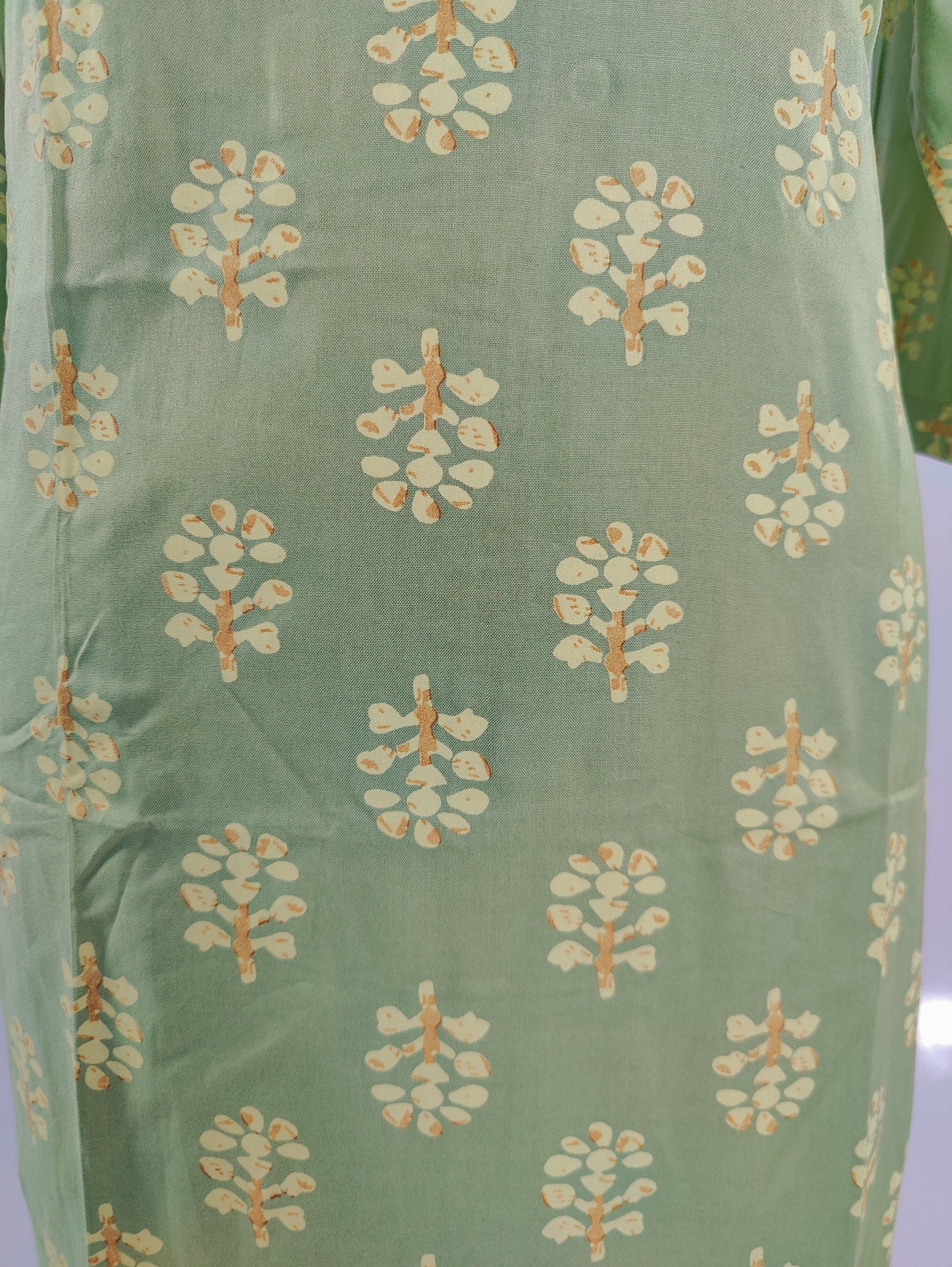 Green Floral Kurti