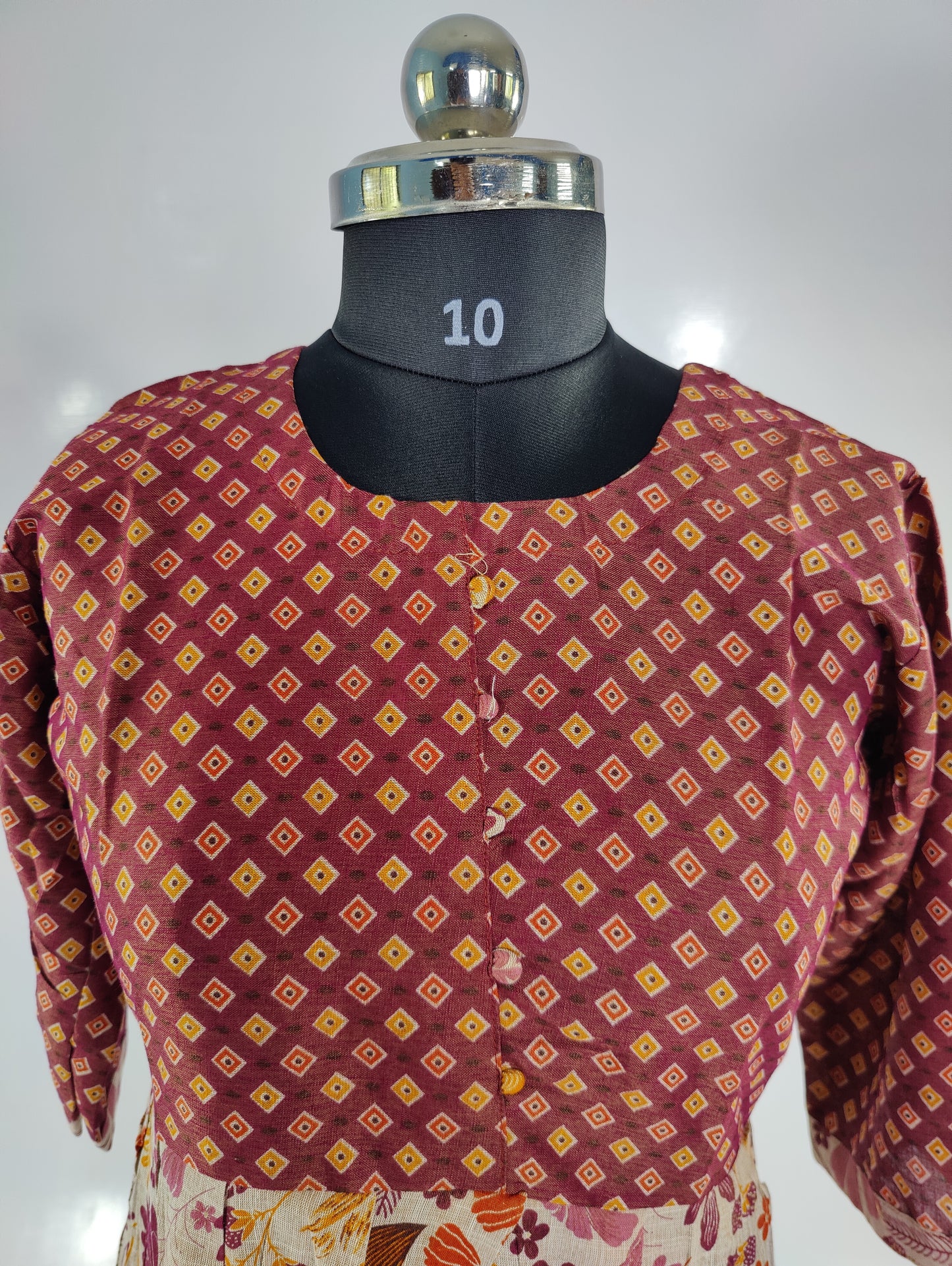 Playful Pink Kurta with Unique Design