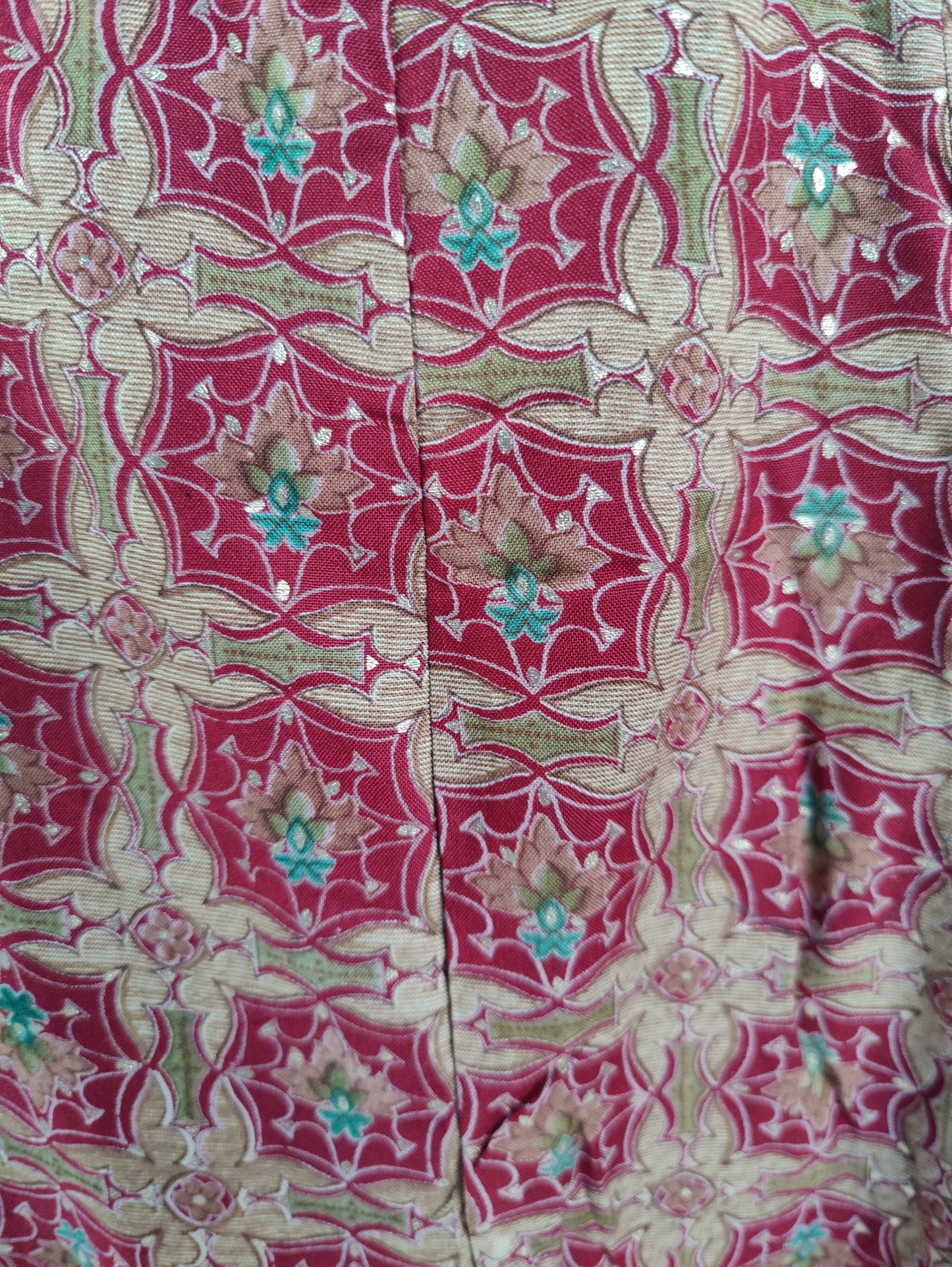 Brown Kurta with Embroidered Neckline and Mirror Work