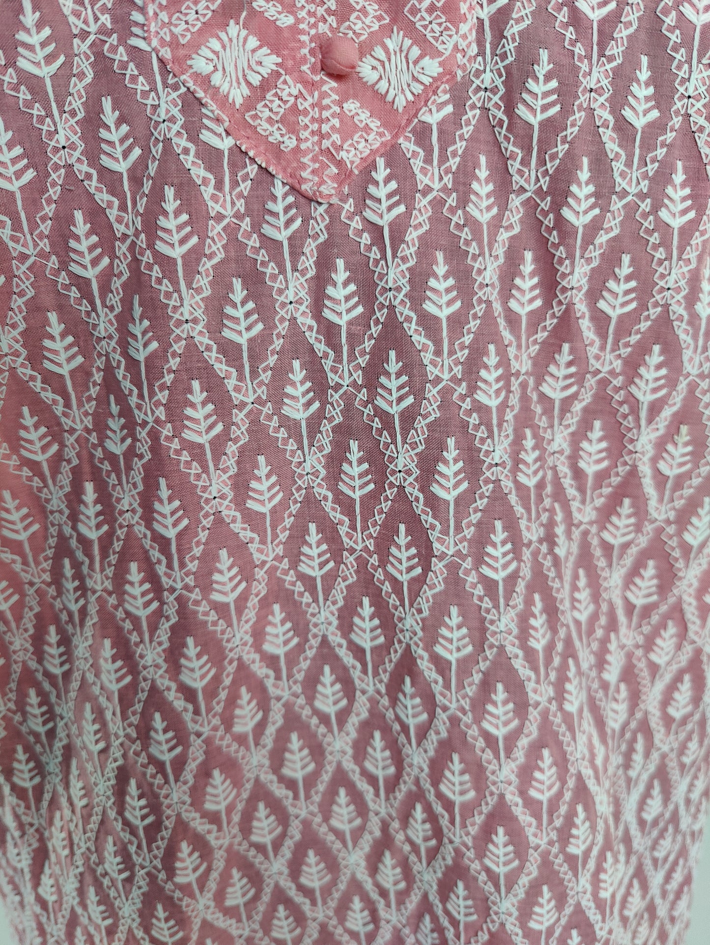 Delicate Elegance: Pink Chikankari Kurti