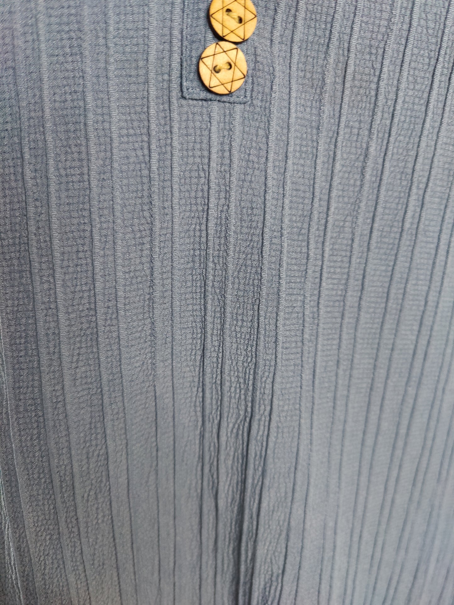 Serene Serenity: Textured Kurti with Mandarin Collar