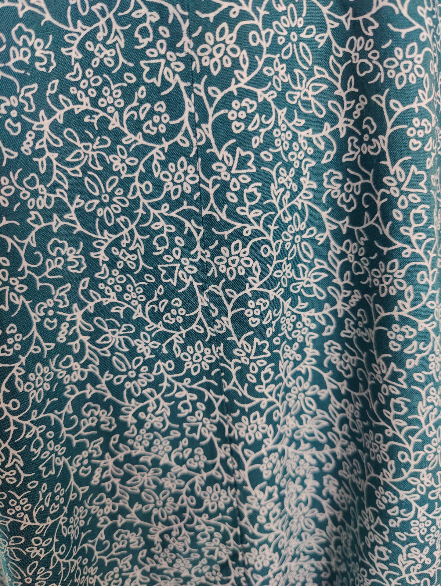 Bohemian Blue: Printed Kurti with Contrast Details