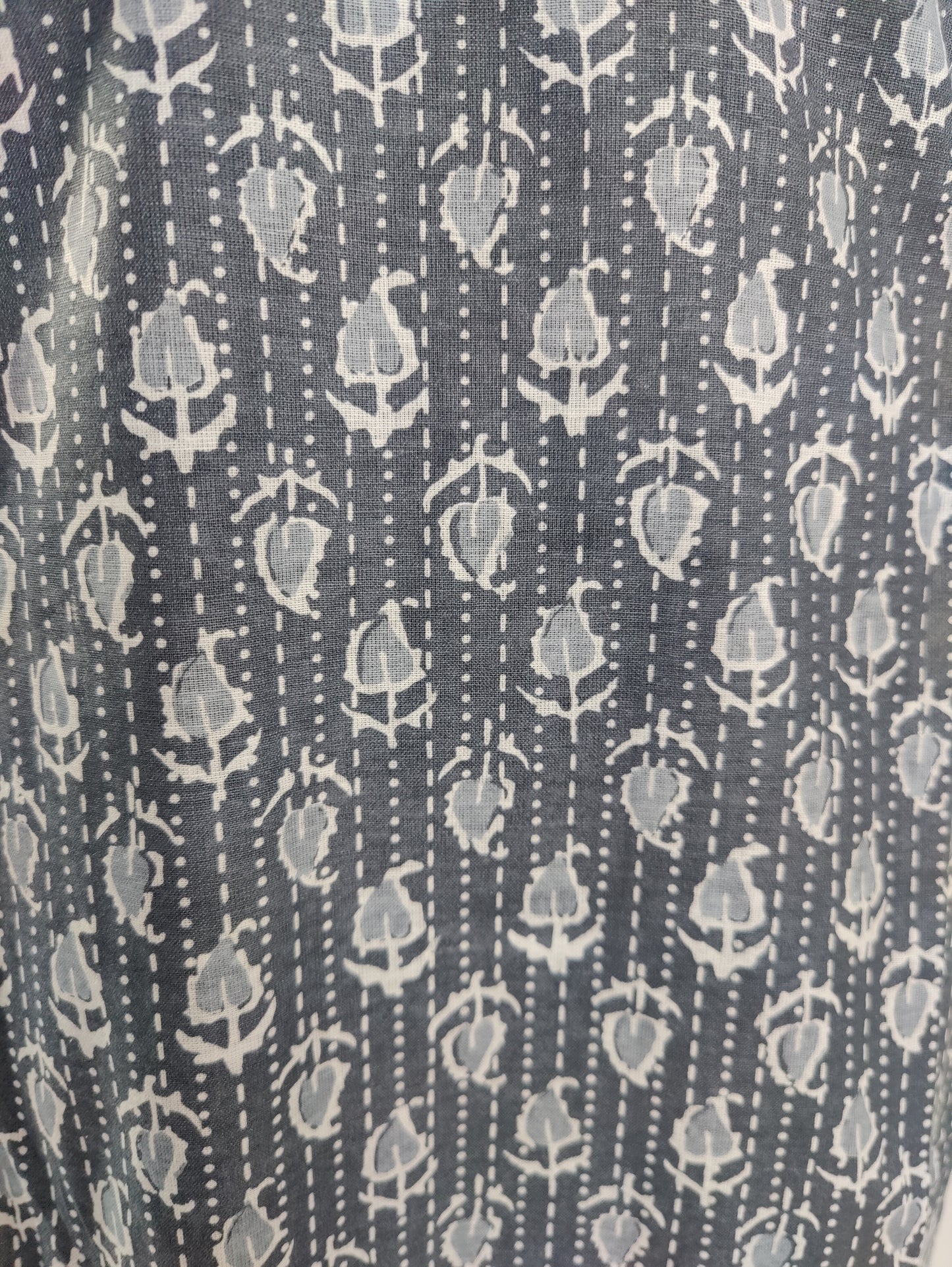 Cozy Comfort: Grey Cotton Kurta Pyjama Set with Dupatta