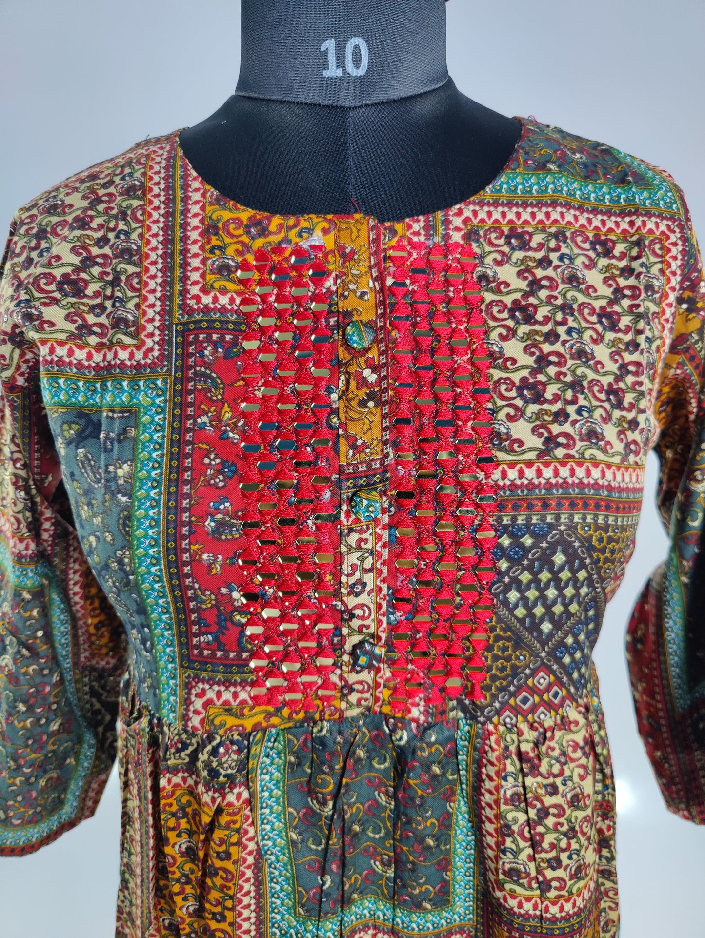 Bohemian Rhapsody: Patchwork Printed Kurti