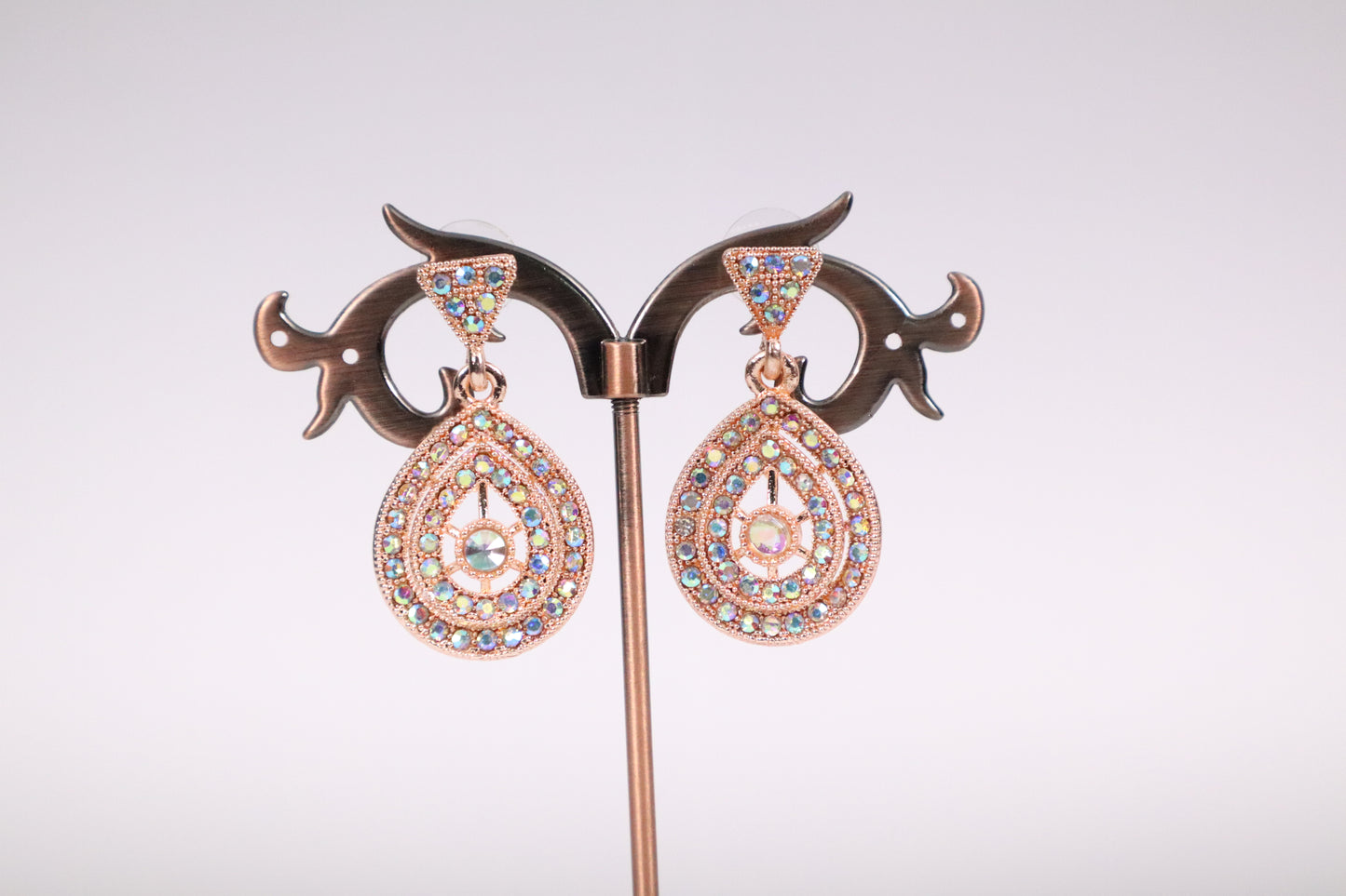 Teardrop Crystal Earrings (KN1628)