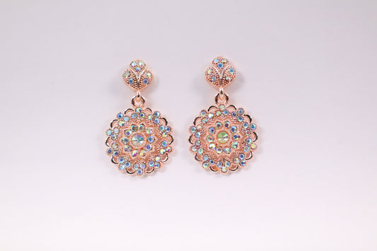 Rose Gold Drop Earrings (KN1631)
