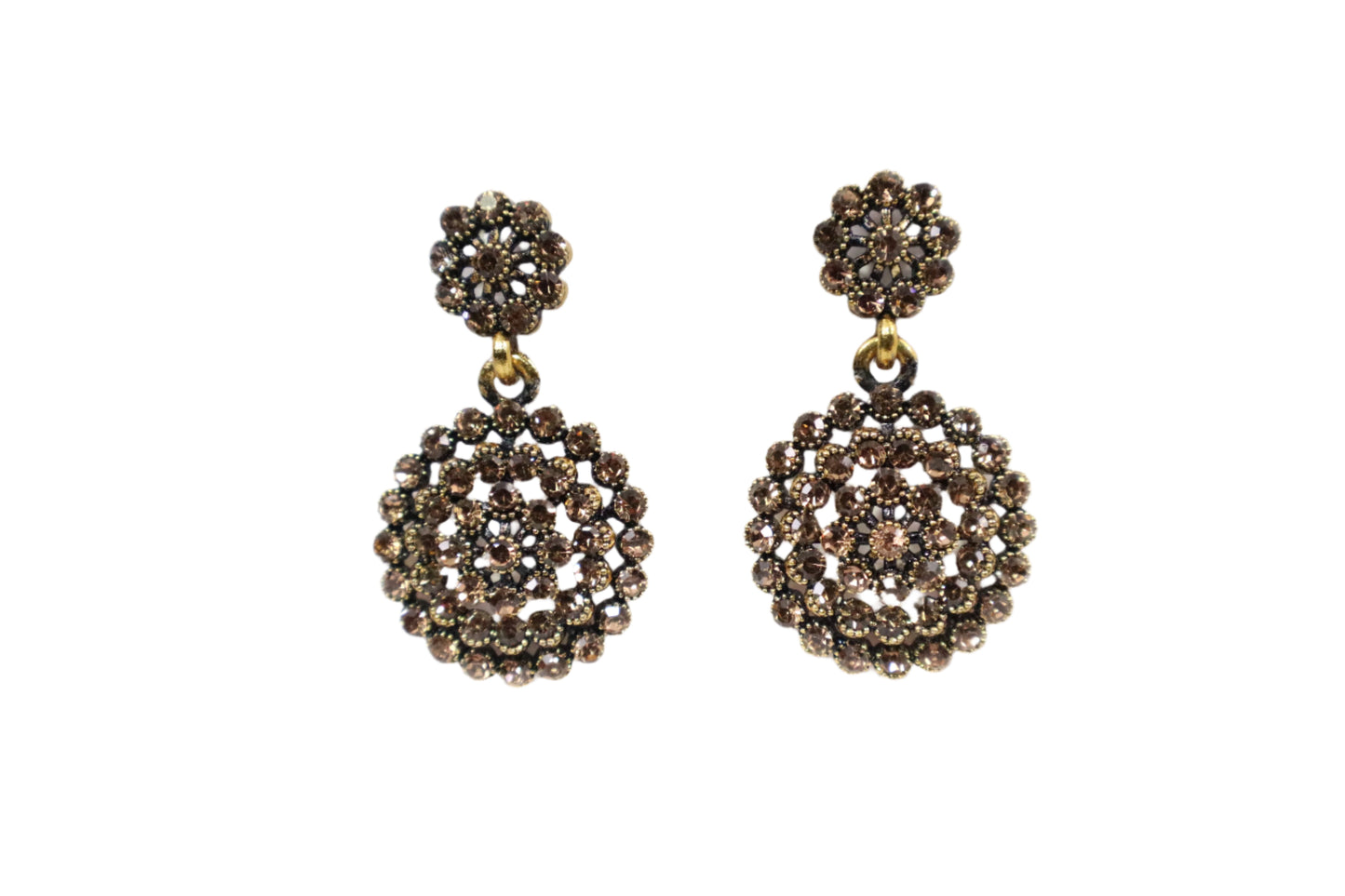 Elegant Crystal Drop Earrings (KN1650)