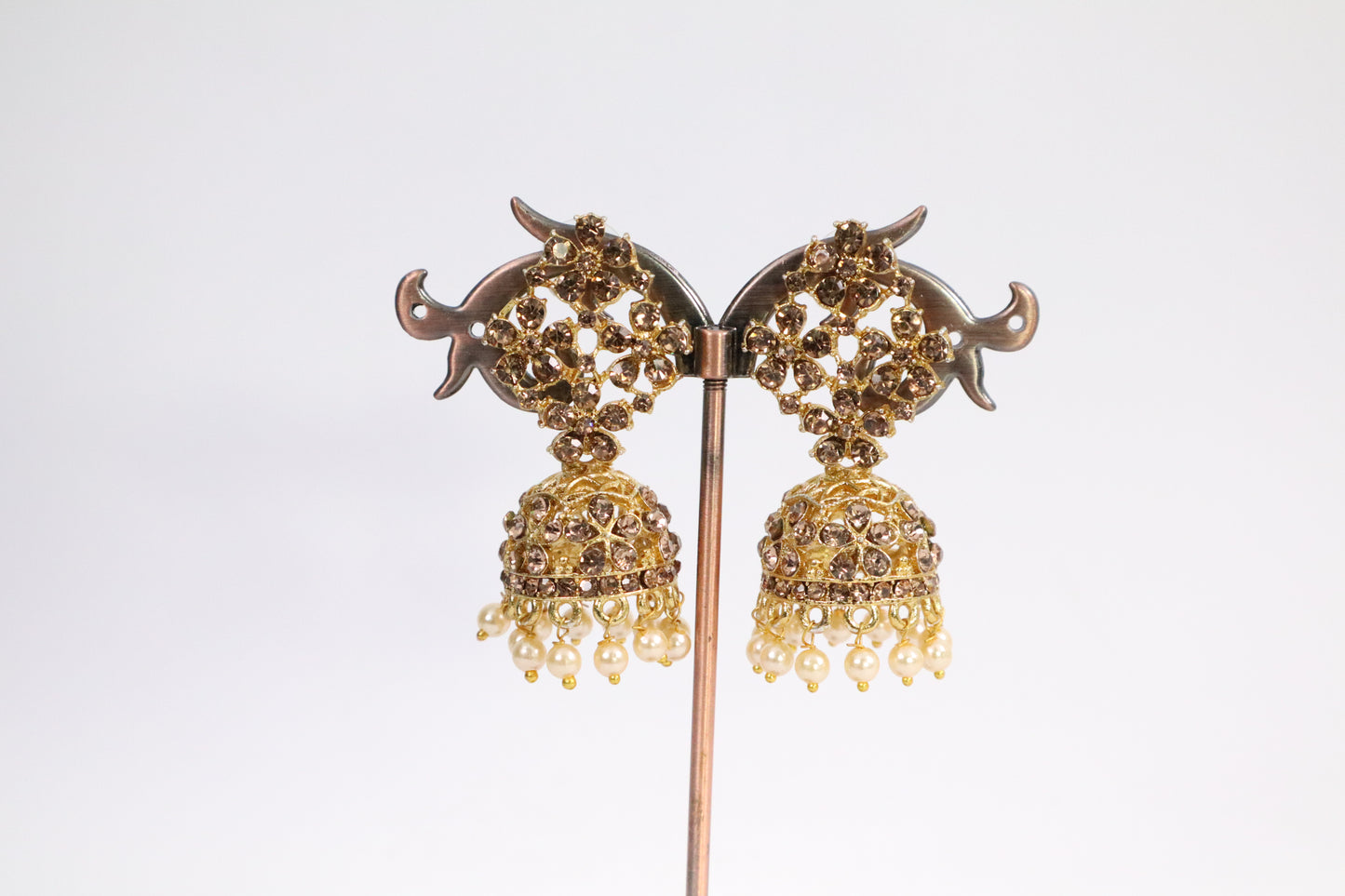 Golden Jhumka Earring (DH ZG429)