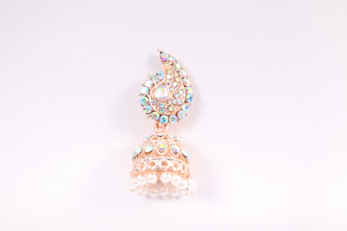 Iridescent Paisley Jhumka Earrings (DH ZG643)