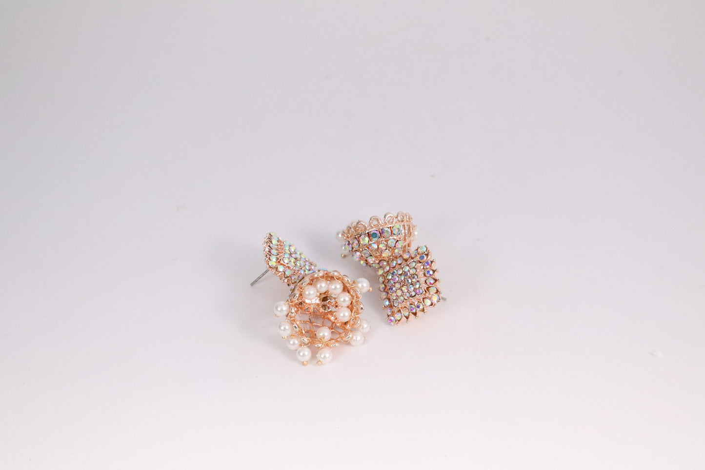 Diamond-Inspired Jhumka Earrings (DH ZG648)