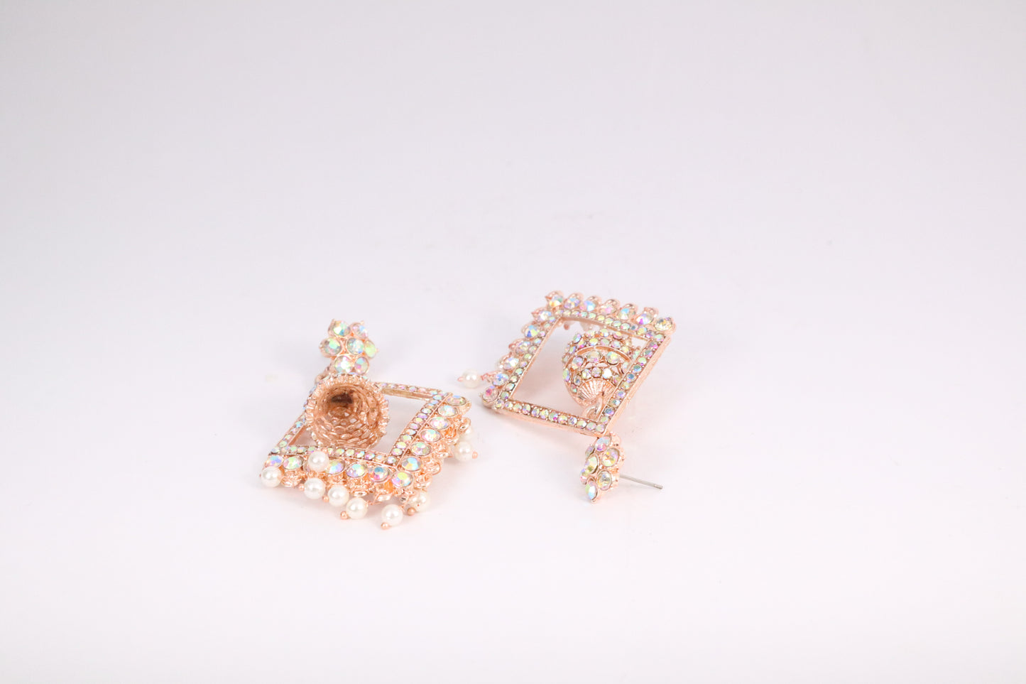 Crystal-Encrusted Jhumka Drops (DH ZG693)