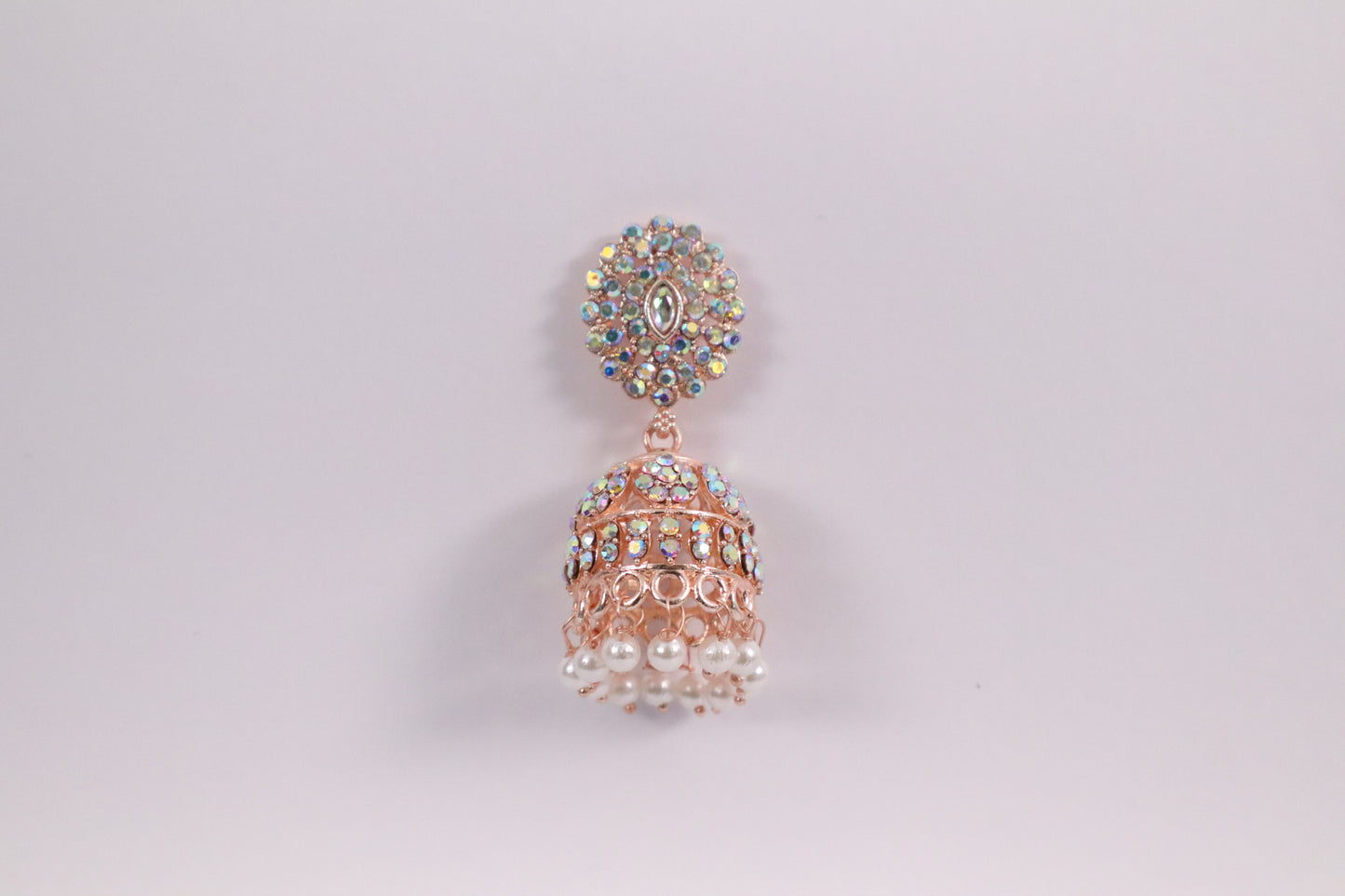 Modern Jhumka Earrings with Pearl Tassels (DH ZG770)