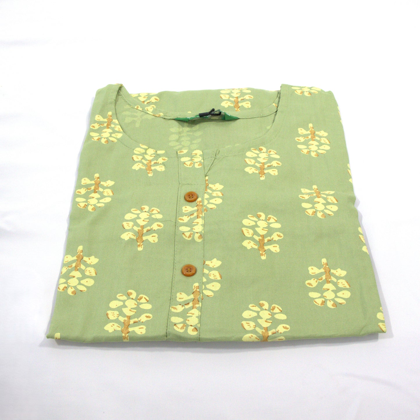 Green Floral Kurti