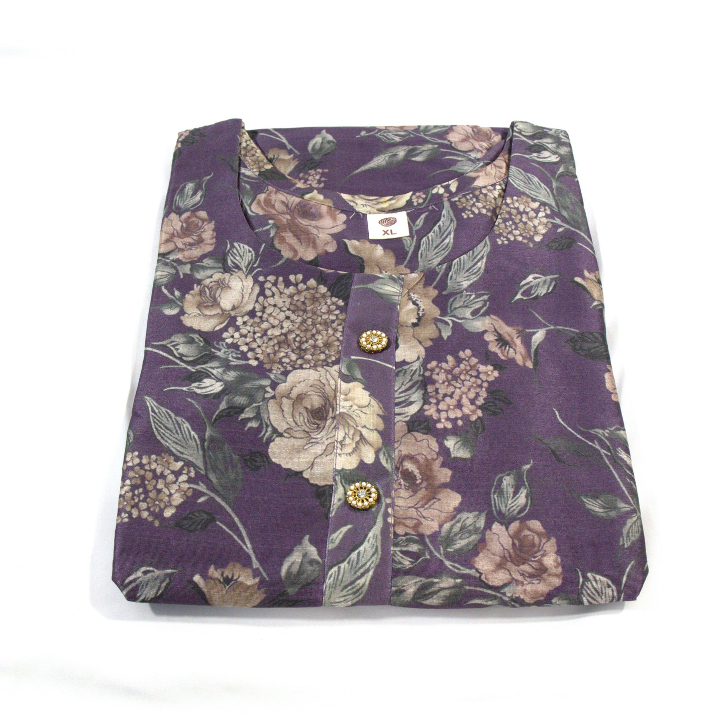 Purple Floral Kurta