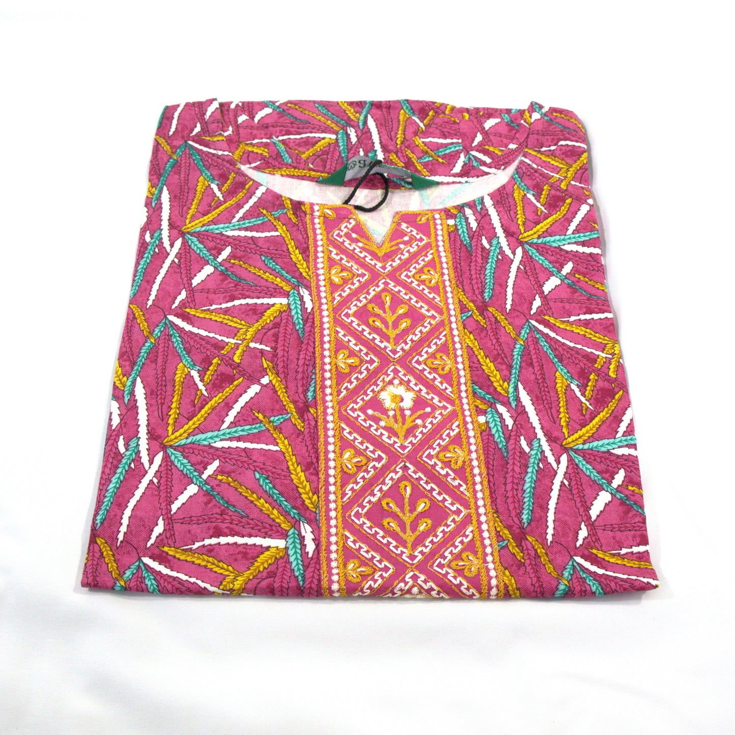 Enchanting Pink Kurta with Geometric Motifs