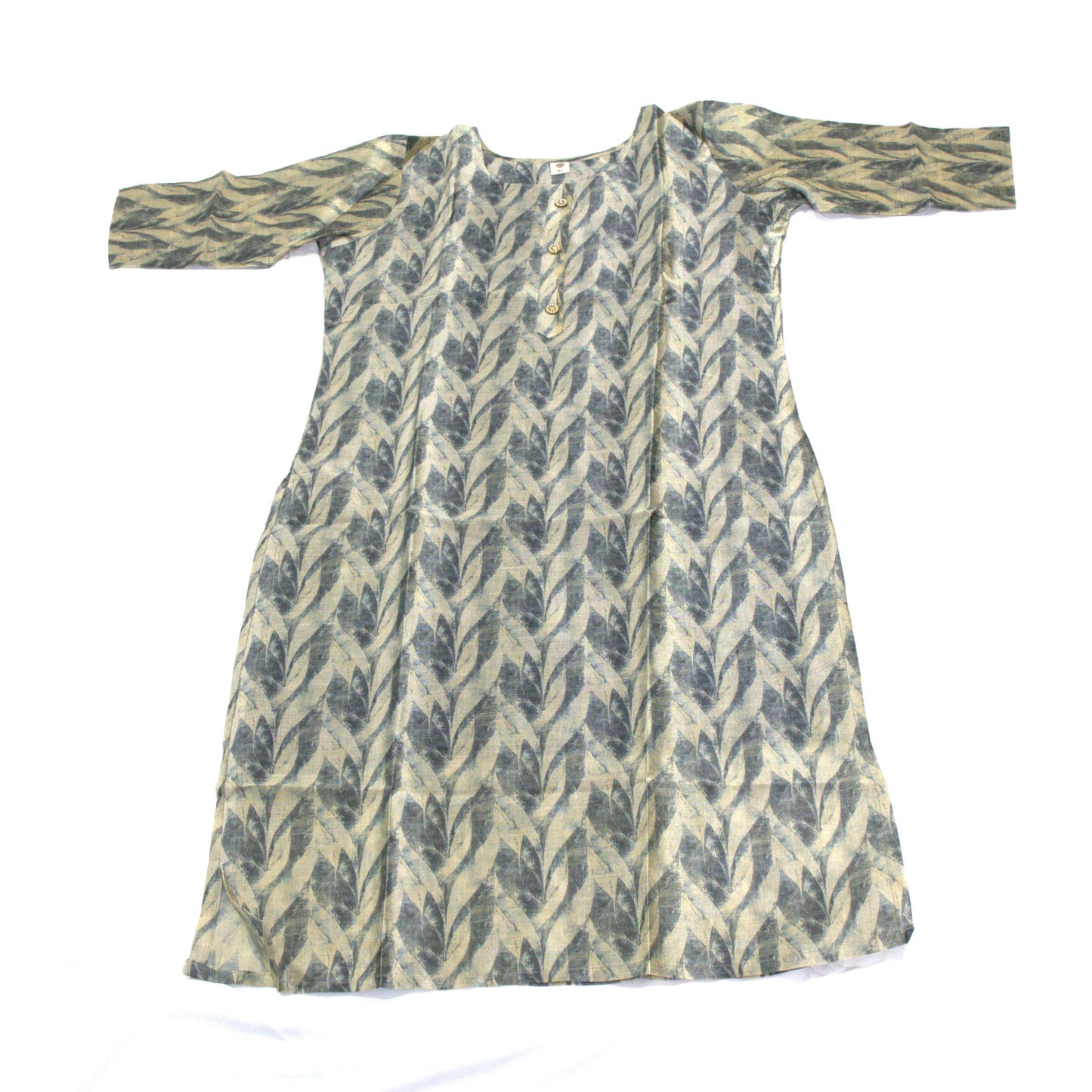 Beige Ikat Kurta