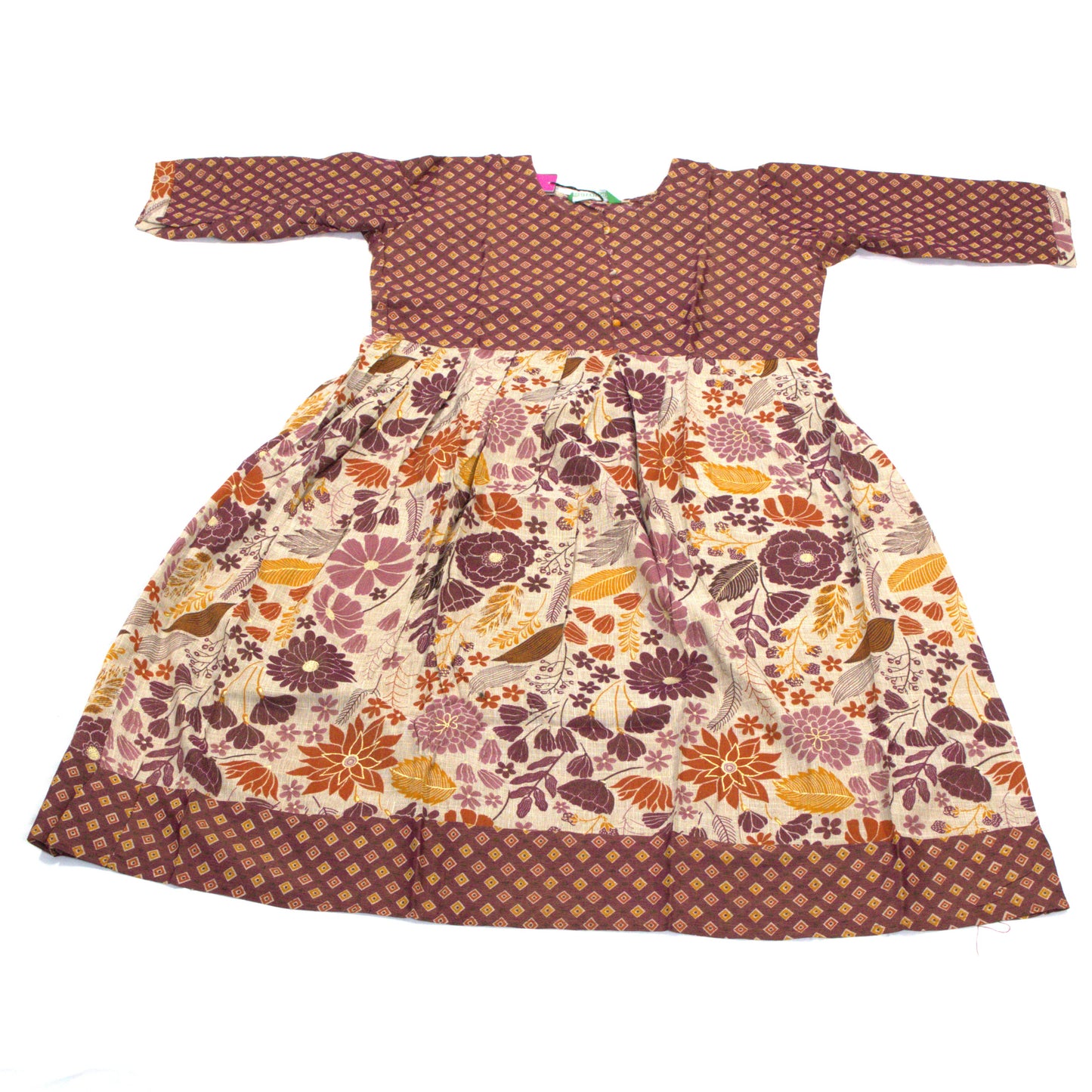 Playful Pink Kurta with Unique Design