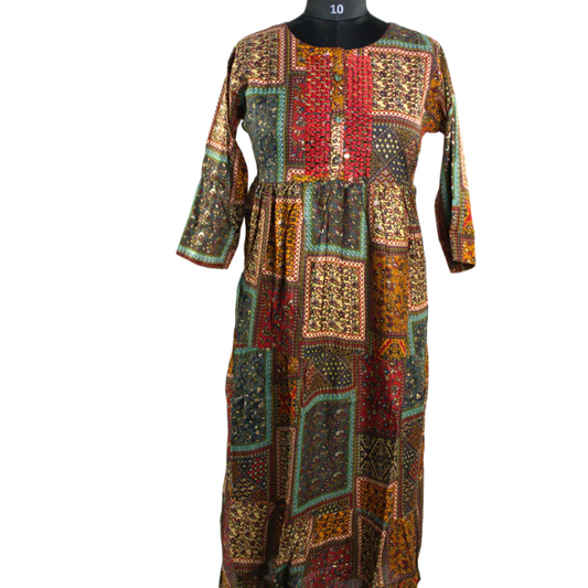 Bohemian Rhapsody: Patchwork Printed Kurti